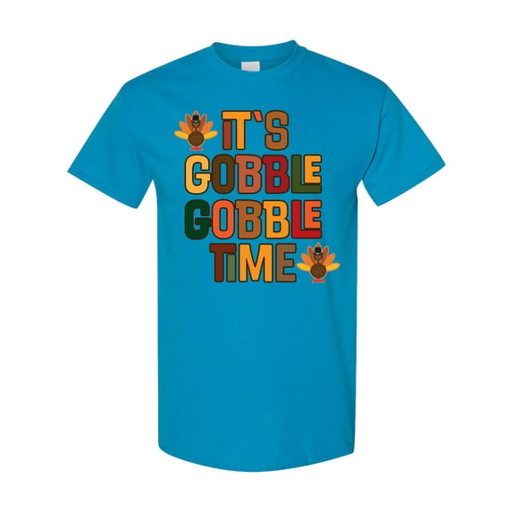 Inktastic Thanksgiving Gobble Time Turkey T-Shirt