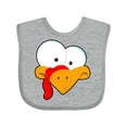 thumbnail image 1 of Inktastic Thanksgiving Goofball Turkey Face Boys or Girls Baby Bib, 1 of 4