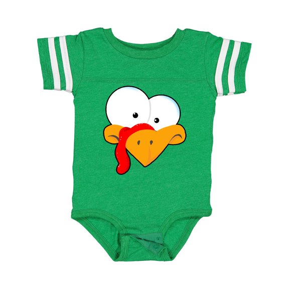 Inktastic Thanksgiving Goofball Turkey Face Boys or Girls Baby Bodysuit
