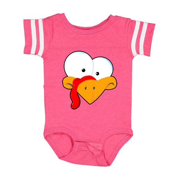 Inktastic Thanksgiving Goofball Turkey Face Boys or Girls Baby Bodysuit