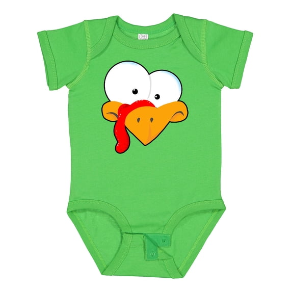 Inktastic Thanksgiving Goofball Turkey Face Boys or Girls Baby Bodysuit