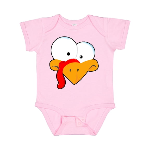 Inktastic Thanksgiving Goofball Turkey Face Boys or Girls Baby Bodysuit