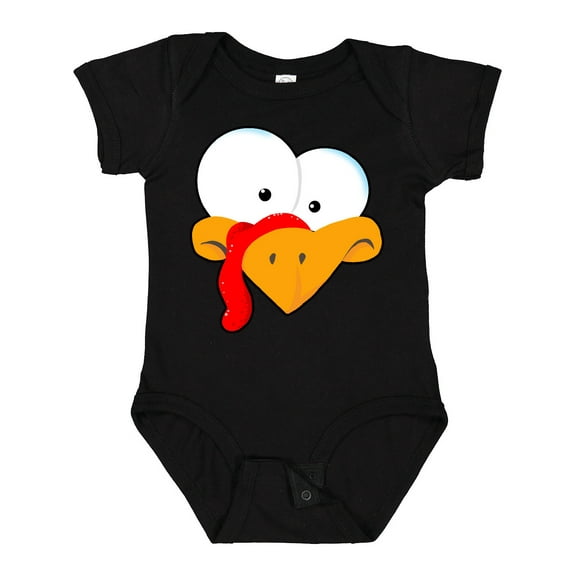 Inktastic Thanksgiving Goofball Turkey Face Boys or Girls Baby Bodysuit