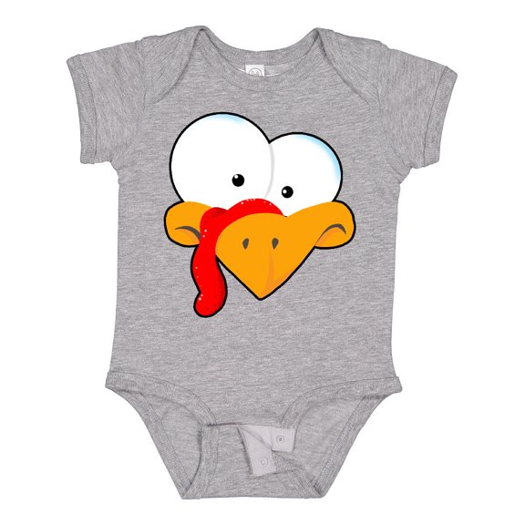 Inktastic Thanksgiving Goofball Turkey Face Boys or Girls Baby Bodysuit