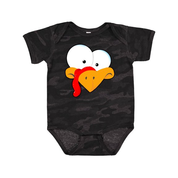 Inktastic Thanksgiving Goofball Turkey Face Boys or Girls Baby Bodysuit