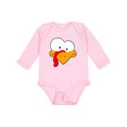 thumbnail image 1 of Inktastic Thanksgiving Goofball Turkey Face Boys or Girls Long Sleeve Baby Bodysuit, 1 of 5