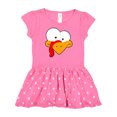 thumbnail image 1 of Inktastic Thanksgiving Goofball Turkey Face Gift Baby Girl Dress, 1 of 4