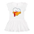thumbnail image 1 of Inktastic Thanksgiving Goofball Turkey Face Girls Baby Dress, 1 of 4