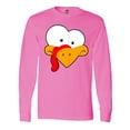 thumbnail image 1 of Inktastic Thanksgiving Goofball Turkey Face Long Sleeve T-Shirt, 1 of 5