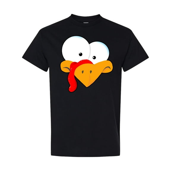 Inktastic Thanksgiving Goofball Turkey Face T-Shirt