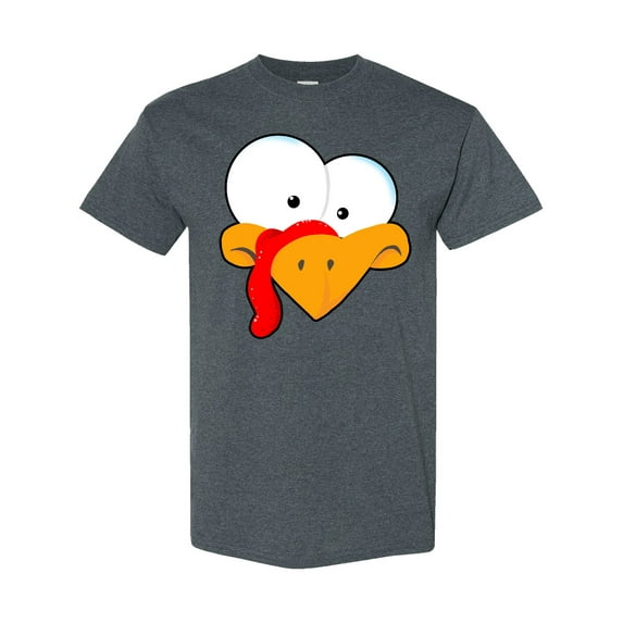 Inktastic Thanksgiving Goofball Turkey Face T-Shirt