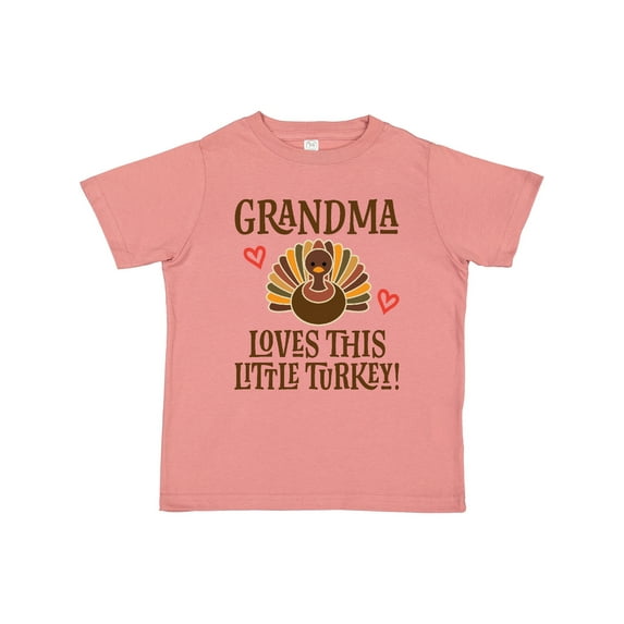 Inktastic Thanksgiving Grandma Little Turkey Boys or Girls Toddler T-Shirt