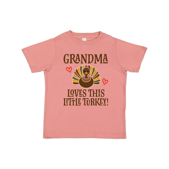 Inktastic Thanksgiving Grandma Little Turkey Boys or Girls Toddler T-Shirt