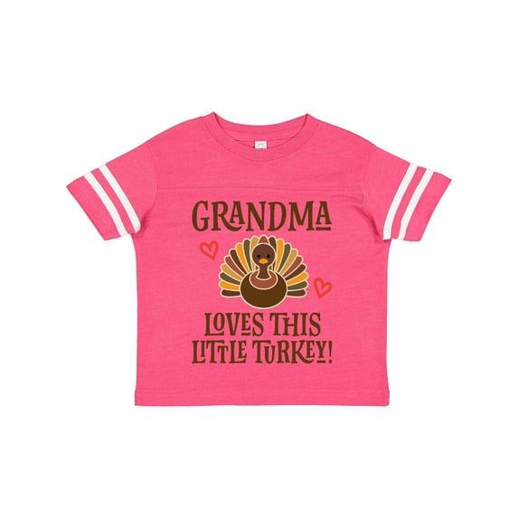 Inktastic Thanksgiving Grandma Little Turkey Boys or Girls Toddler T-Shirt