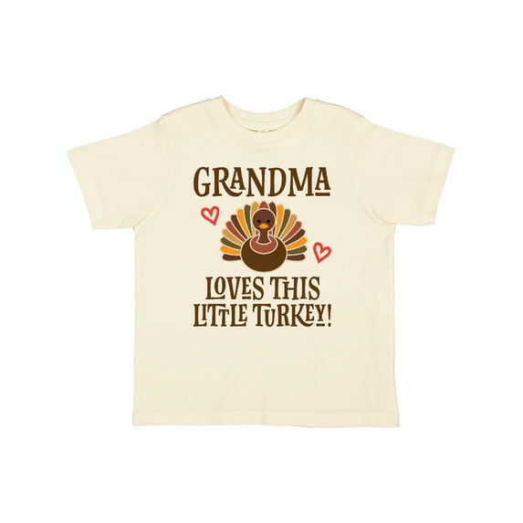 Inktastic Thanksgiving Grandma Little Turkey Boys or Girls Toddler T-Shirt
