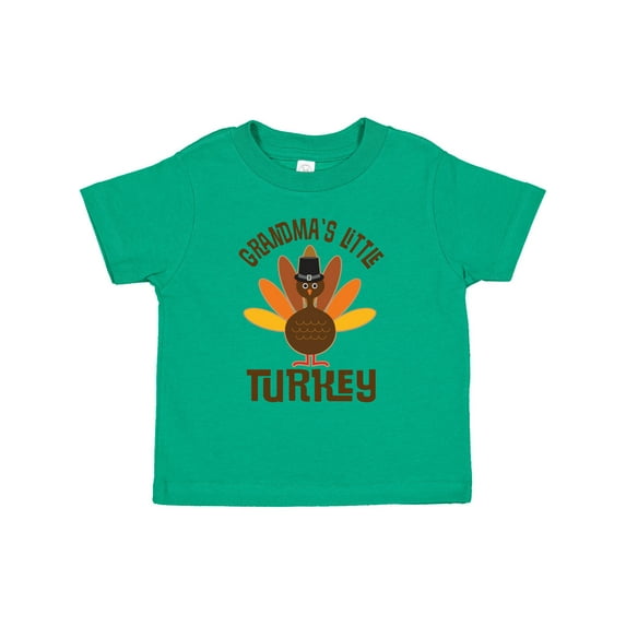 Inktastic Thanksgiving Grandma Little Turkey Boys or Girls Toddler T-Shirt