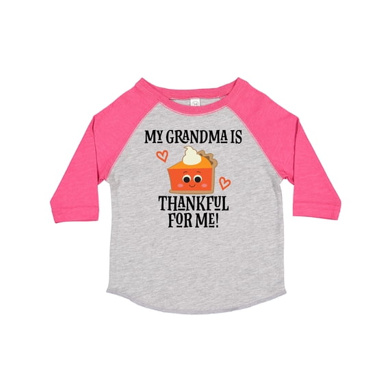 Inktastic Thanksgiving Grandma Thankful for Me Baby Boys or Girls Toddler T-Shirt