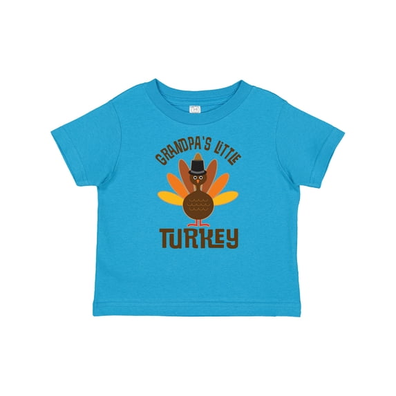 Inktastic Thanksgiving Grandpa Little Turkey Boys or Girls Baby T-Shirt