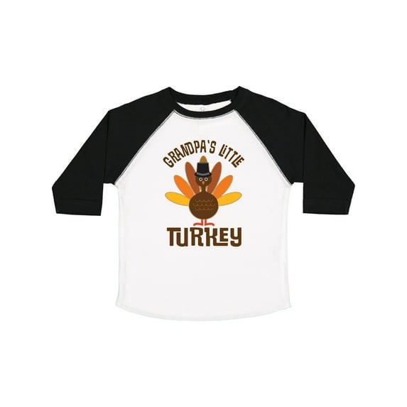 Inktastic Thanksgiving Grandpa Little Turkey Boys or Girls Toddler T-Shirt