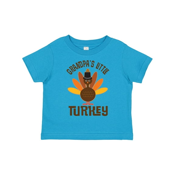 Inktastic Thanksgiving Grandpa Little Turkey Boys or Girls Toddler T-Shirt