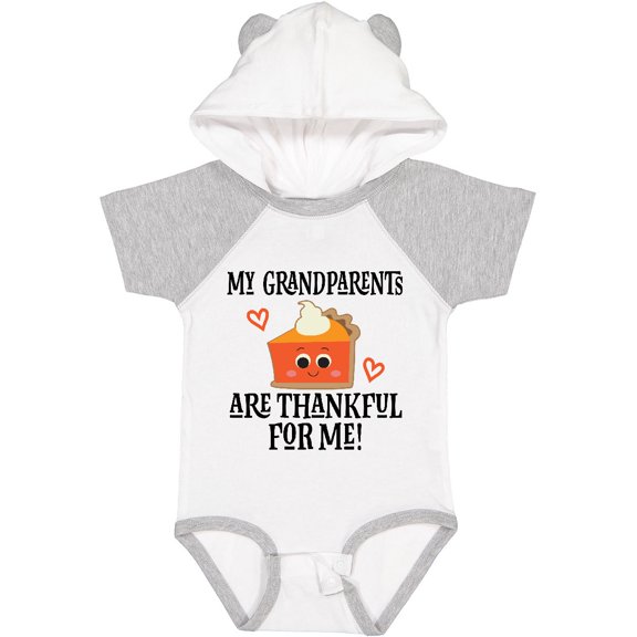 Inktastic Thanksgiving Grandparents Are Thankful Boys or Girls Baby Bodysuit