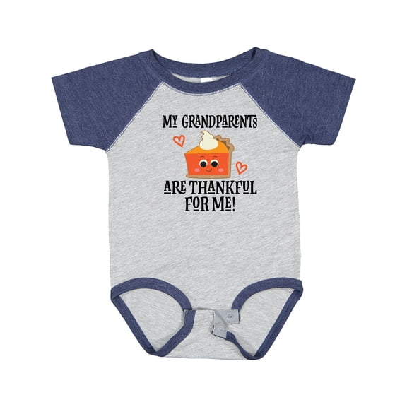 Inktastic Thanksgiving Grandparents Are Thankful Boys or Girls Baby Bodysuit