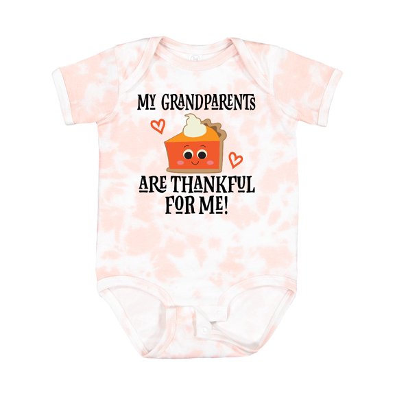 Inktastic Thanksgiving Grandparents Are Thankful Boys or Girls Baby Bodysuit