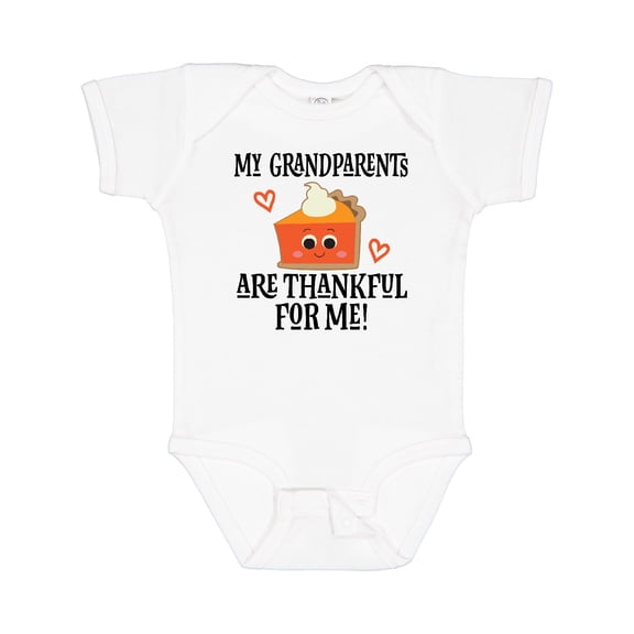 Inktastic Thanksgiving Grandparents Are Thankful Boys or Girls Baby Bodysuit