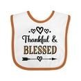 thumbnail image 1 of Inktastic Thanksgiving Greeting Thankful Blessed Girls Baby Bib, 1 of 4