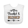 thumbnail image 1 of Inktastic Thanksgiving Greeting Thankful Blessed Girls Baby Bib, 1 of 4