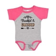 thumbnail image 1 of Inktastic Thanksgiving Greeting Thankful Blessed Girls Baby Bodysuit, 1 of 5