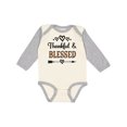 thumbnail image 1 of Inktastic Thanksgiving Greeting Thankful Blessed Girls Long Sleeve Baby Bodysuit, 1 of 5