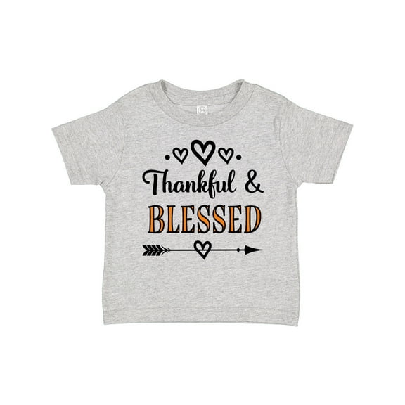 Inktastic Thanksgiving Greeting Thankful Blessed Girls Toddler T-Shirt