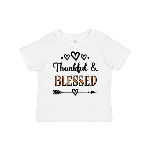 Inktastic Thanksgiving Greeting Thankful Blessed Girls Toddler T-Shirt