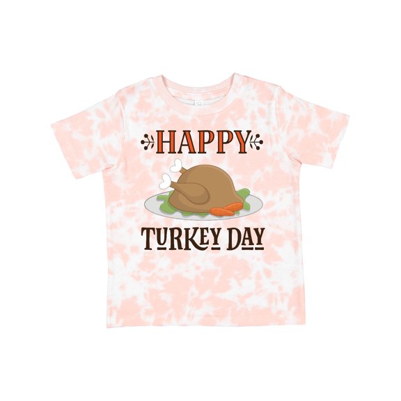 Inktastic Thanksgiving Happy Turkey Day Boys or Girls Toddler T-Shirt