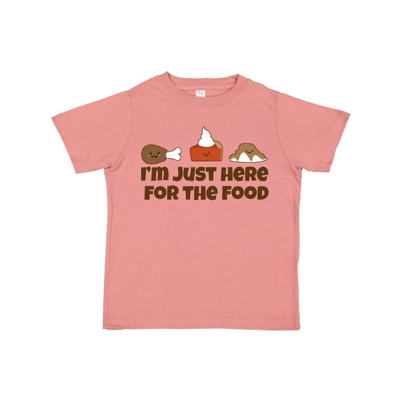 Inktastic Thanksgiving Here for The Food Boys or Girls Toddler T-Shirt
