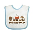 thumbnail image 1 of Inktastic Thanksgiving Here for the Food Boys or Girls Baby Bib, 1 of 4