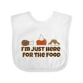 thumbnail image 1 of Inktastic Thanksgiving Here for the Food Boys or Girls Baby Bib, 1 of 4