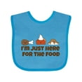 thumbnail image 1 of Inktastic Thanksgiving Here for the Food Boys or Girls Baby Bib, 1 of 4