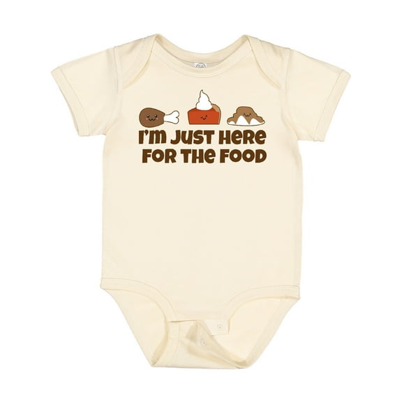 Inktastic Thanksgiving Here for the Food Boys or Girls Baby Bodysuit
