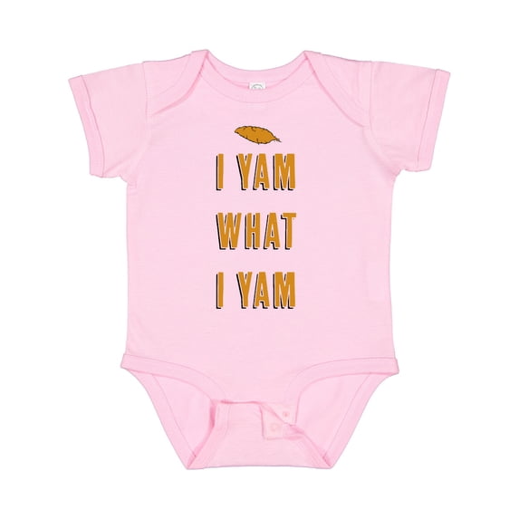 Inktastic Thanksgiving I Yam What I Yam Funny Boys or Girls Baby Bodysuit