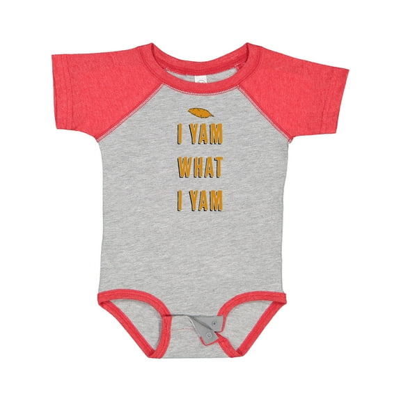 Inktastic Thanksgiving I Yam What I Yam Funny Boys or Girls Baby Bodysuit