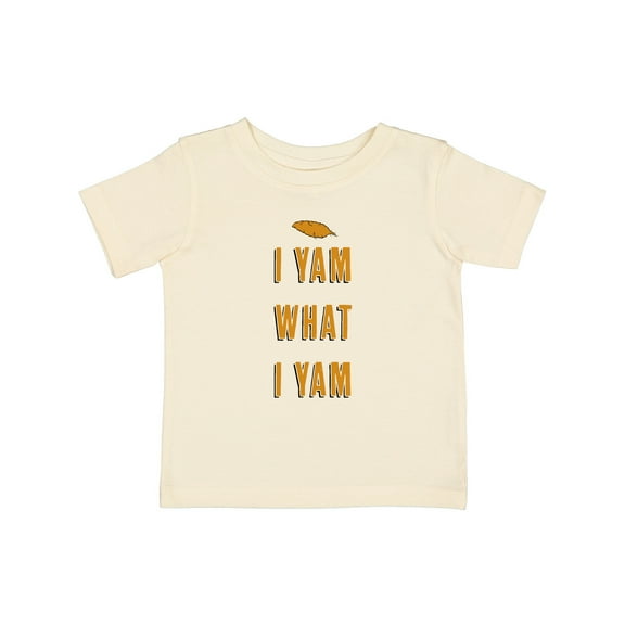 Inktastic Thanksgiving I Yam What I Yam Funny Boys or Girls Baby T-Shirt