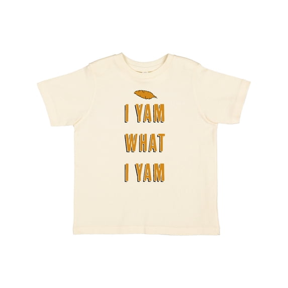 Inktastic Thanksgiving I Yam What I Yam Funny Boys or Girls Toddler T-Shirt
