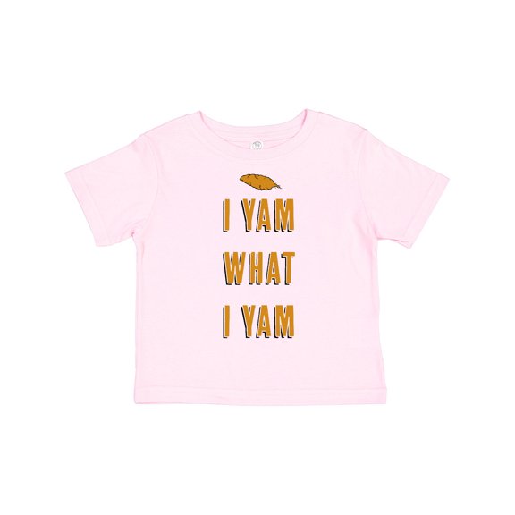 Inktastic Thanksgiving I Yam What I Yam Funny Boys or Girls Toddler T-Shirt