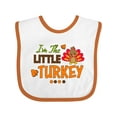 thumbnail image 1 of Inktastic Thanksgiving Im the Little Turkey Boys or Girls Baby Bib, 1 of 4