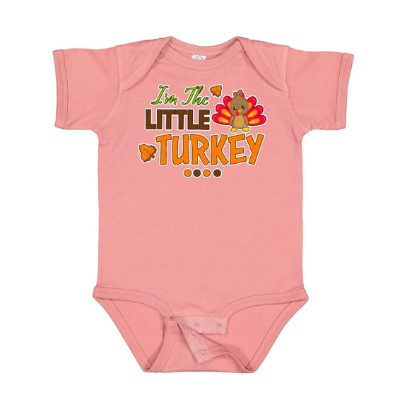 Inktastic Thanksgiving Im the Little Turkey Boys or Girls Baby Bodysuit