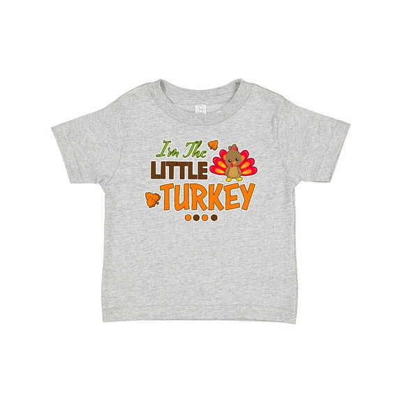 Inktastic Thanksgiving Im the Little Turkey Boys or Girls Baby T-Shirt