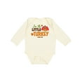 thumbnail image 1 of Inktastic Thanksgiving Im the Little Turkey Boys or Girls Long Sleeve Baby Bodysuit, 1 of 5