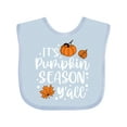 thumbnail image 1 of Inktastic Thanksgiving It's Pumpkin Season Y'all with Fall Leaves Boys or Girls Baby Bib, 1 of 4